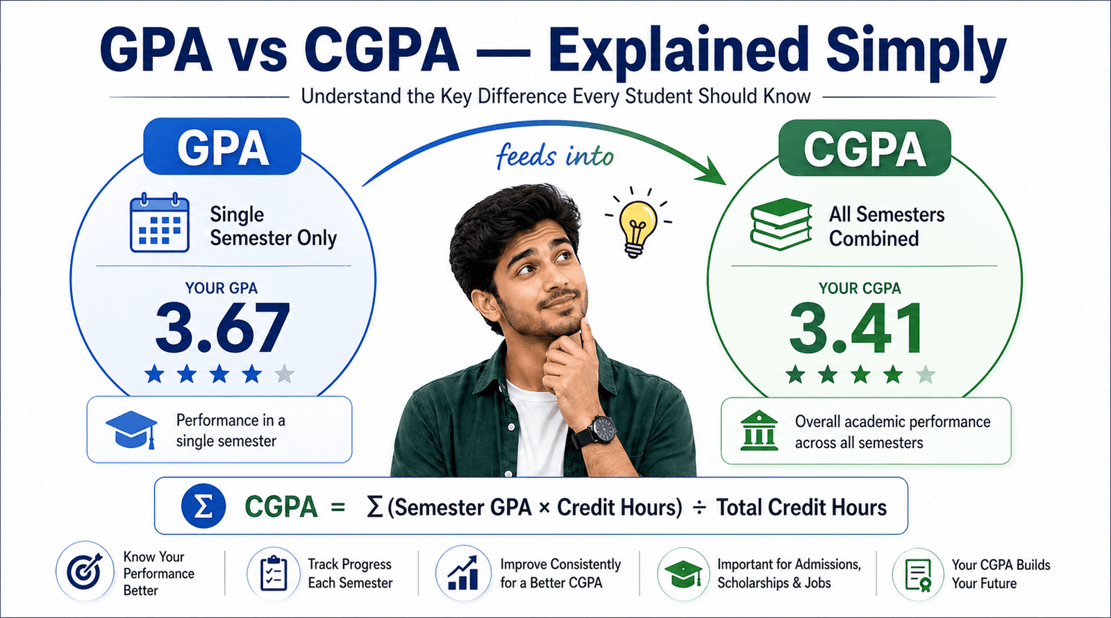 Difference Between GPA and CGPA