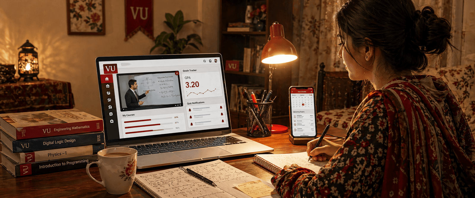 Virtual University student